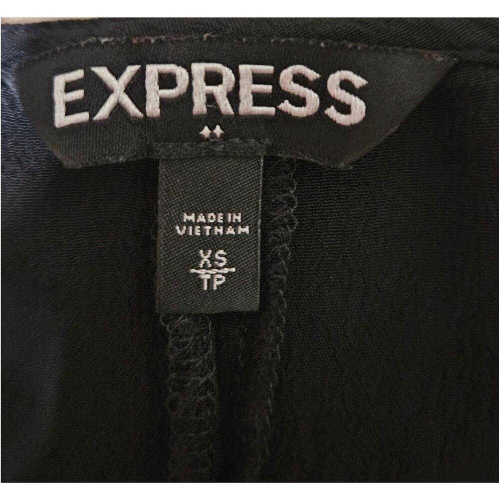 Express Chiffon Long Sheer Sleeve Shift Dress Size XS